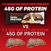 image:imageMUSASHI High Protein Bar 45g Protein 2g Total Sugars Peanut Butter amp Milk Chocolate Coated Post Workout and Protein Snack On The Go 12 Pack of 32oz 90g BarsPeanut Butter