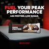image:imageMUSASHI High Protein Bar 45g Protein 2g Total Sugars Peanut Butter amp Milk Chocolate Coated Post Workout and Protein Snack On The Go 12 Pack of 32oz 90g BarsDark Chocolate Salted Caramel